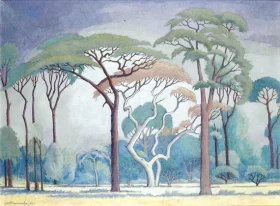 Trees on the Veld by Jacobus Hendrik Pierneef