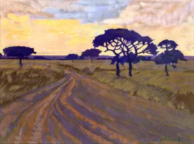 Country Track at Sunset by Jacobus Hendrik Pierneef