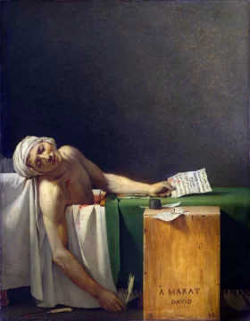 Marat Assassinated 1793 by Jacques Louis David