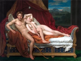 Cupid and Psyche 1817 by Jacques Louis David