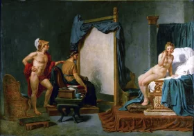 Apelles Painting Campaspe in the Presence of Alexander the Great by Jacques Louis David