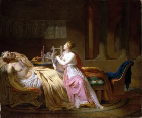 Calliope Mourning Homer 1812 by Jacques Louis David
