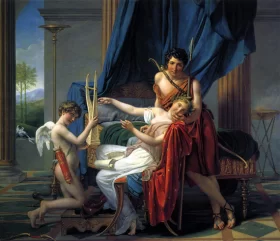Sappho and Phaon 1809 by Jacques Louis David