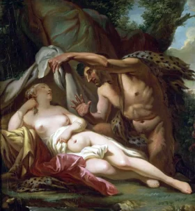 Jupiter et Antiope by Jacques Louis David