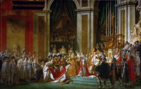 The Consecration of the Emperor Napoleon and the Coronation of Empress Joséphine on December 2, 1804 by Jacques Louis David