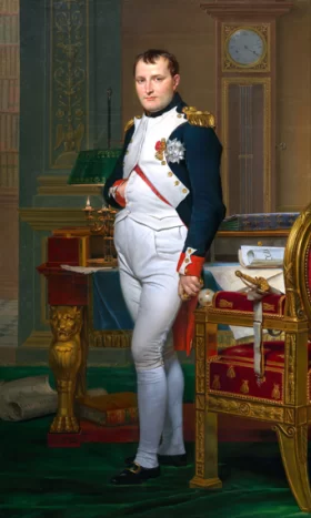 The Emperor Napoleon in His Study at the Tuileries 1812 by Jacques Louis David