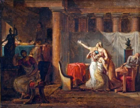 The Lictors Returning to Brutus the Bodies of his Sons. Study by Jacques Louis David