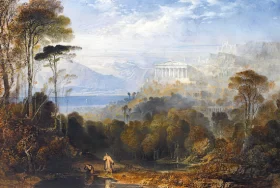 Diogenes Throwing Away His Cup by John Martin