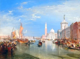 Venice- The Dogana and San Giorgio Maggiore, 1834 by J.M.W. Turner