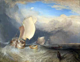 Fishing Boats with Hucksters Bargaining for Fish by J.M.W. Turner