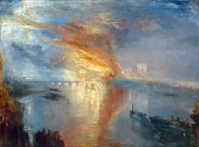 The Burning of the Houses of Lords and Commons 1835 by J.M.W. Turner