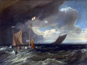 Seascape with a Squall Coming Up by J.M.W. Turner