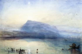 The Blue Rigi- Lake of Lucerne, Sunrise 1842 by J.M.W. Turner