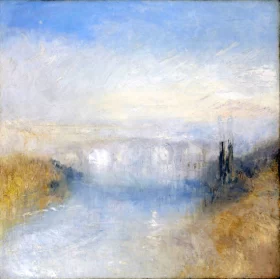 A River Seen from a Hill by J.M.W. Turner