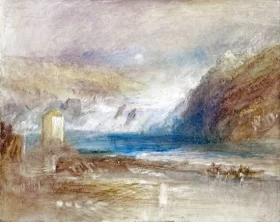Falls of the Rhine at Schaffhausen, Front View 1841 by J.M.W. Turner