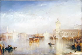 The Dogano, San Giorgio, Citella, from the Steps of the Europa 1842 by J.M.W. Turner