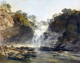The Falls of Clyde 1801 by J.M.W. Turner