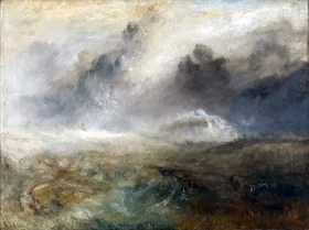 Rough Sea with Wreckage by J.M.W. Turner