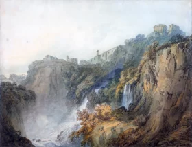 Tivoli with the Temple of the Sybil and the Cascades by J.M.W. Turner
