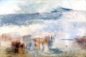 Venice - Sunset, a Fisher by J.M.W. Turner