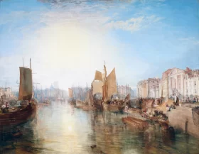 The Harbor of Dieppe 1826 by J.M.W. Turner