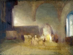 Scene in a Church or Vaulted Hall 1830 by J.M.W. Turner