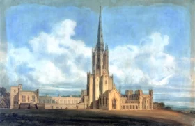 Projected Design for Fonthill Abbey, Wiltshire 1798 by J.M.W. Turner