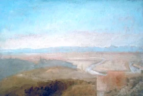 Hill Town on the Edge of the Campagna 1828 by J.M.W. Turner