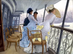 The Gallery Of Hms Calcutta (Portsmouth) by James Tissot