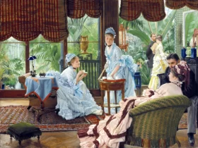 In The Conservatory (Rivals) by James Tissot