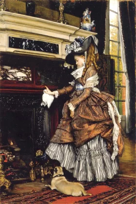The Fireplace by James Tissot