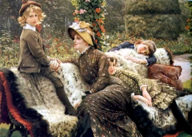 The Garden Bench by James Tissot