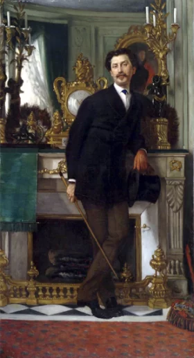 Portrait Of Eugene Coppens De Fontenay by James Tissot