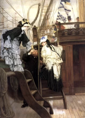 Boarding The Yacht by James Tissot
