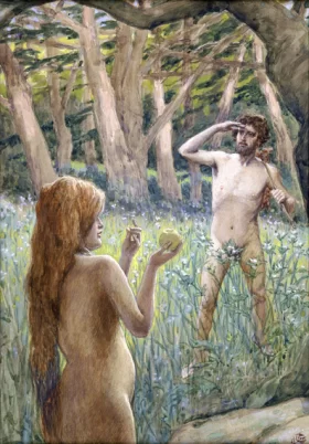 Adam Is Tempted By Eve by James Tissot