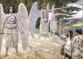 Adam And Eve Driven From Paradise by James Tissot