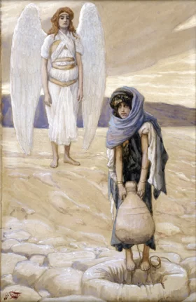 Hagar And The Angel In The Desert by James Tissot