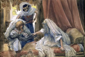 Jacob Deceives Isaac by James Tissot