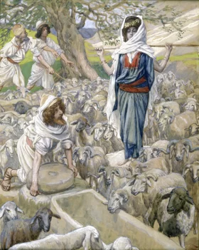 Jacob And Rachel At The Well by James Tissot