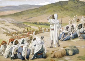 Jacob Sees Esau Coming To Meet Him by James Tissot