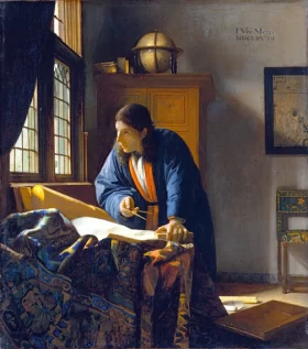 The Geographer 1669 by Johannes Vermeer