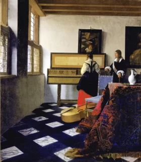 The Music Lesson by Johannes Vermeer