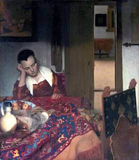 A Woman Asleep by Johannes Vermeer