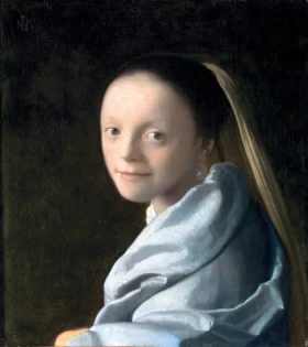 Study of a Young Woman 1665-67 by Johannes Vermeer