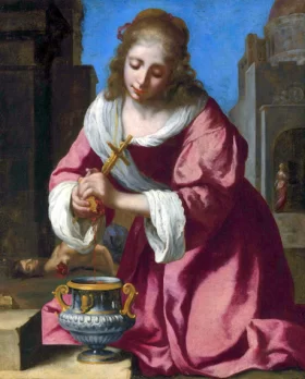 Saint Praxedis by Johannes Vermeer