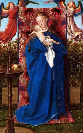 Madonna and Child at the Fountain by Jan Van Eyck