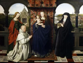 Virgin and Child, with Saints and Donor by Jan Van Eyck