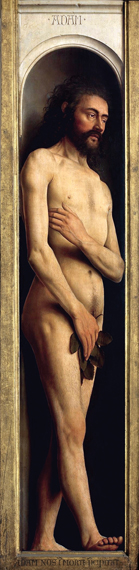 1. The Ghent Altarpiece Adam by Jan Van Eyck