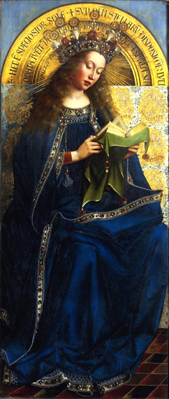 3. The Ghent Altarpiece Virgin Enthroned by Jan Van Eyck