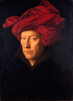 Portrait of a Man in a Turban by Jan Van Eyck
